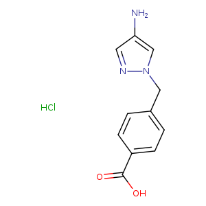 4-[(4-amino-1H-pyrazol-1-yl)methyl]benzoic acid hydrochloride