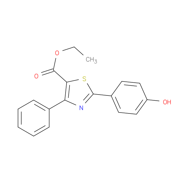 Ethyl 2-(4-hydroxyphenyl)-4-phenylthiazole-5-carboxylate