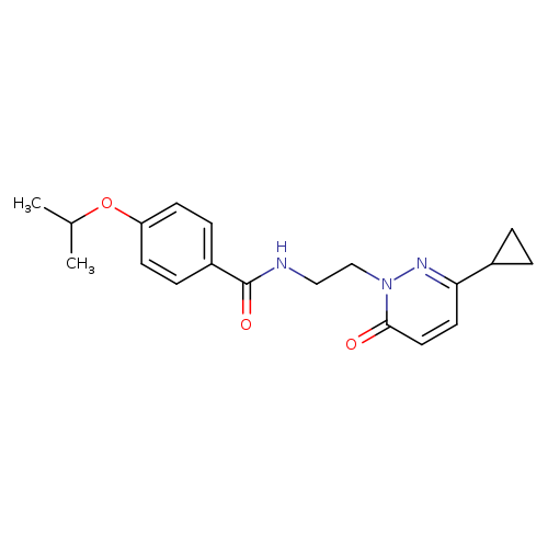 N-[2-(3-cyclopropyl-6-oxo-1,6-dihydropyridazin-1-yl)ethyl]-4-(propan-2-yloxy)benzamide