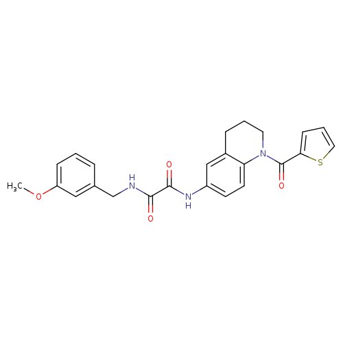N'-[(3-methoxyphenyl)methyl]-N-[1-(thiophene-2-carbonyl)-1,2,3,4-tetrahydroquinolin-6-yl]ethanediamide