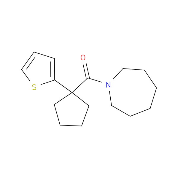 1-[1-(thiophen-2-yl)cyclopentanecarbonyl]azepane