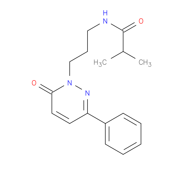 2-methyl-N-[3-(6-oxo-3-phenyl-1,6-dihydropyridazin-1-yl)propyl]propanamide