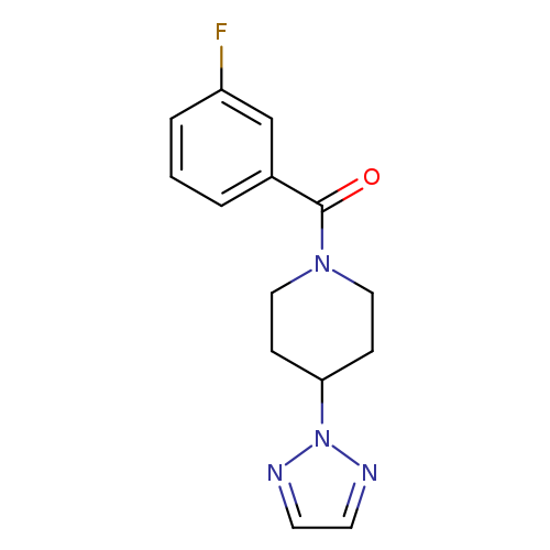 1-(3-fluorobenzoyl)-4-(2H-1,2,3-triazol-2-yl)piperidine