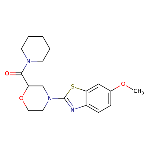 6-methoxy-2-[2-(piperidine-1-carbonyl)morpholin-4-yl]-1,3-benzothiazole