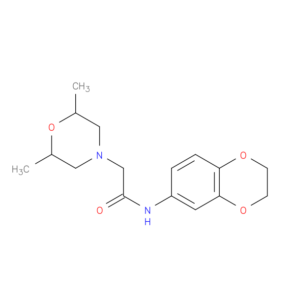 N-(2,3-dihydro-1,4-benzodioxin-6-yl)-2-(2,6-dimethylmorpholin-4-yl)acetamide