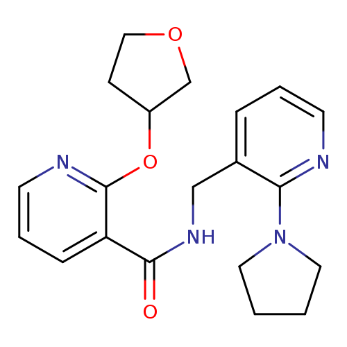 2-(oxolan-3-yloxy)-N-{[2-(pyrrolidin-1-yl)pyridin-3-yl]methyl}pyridine-3-carboxamide