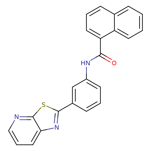 N-(3-{[1,3]thiazolo[5,4-b]pyridin-2-yl}phenyl)naphthalene-1-carboxamide