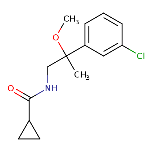 N-[2-(3-chlorophenyl)-2-methoxypropyl]cyclopropanecarboxamide