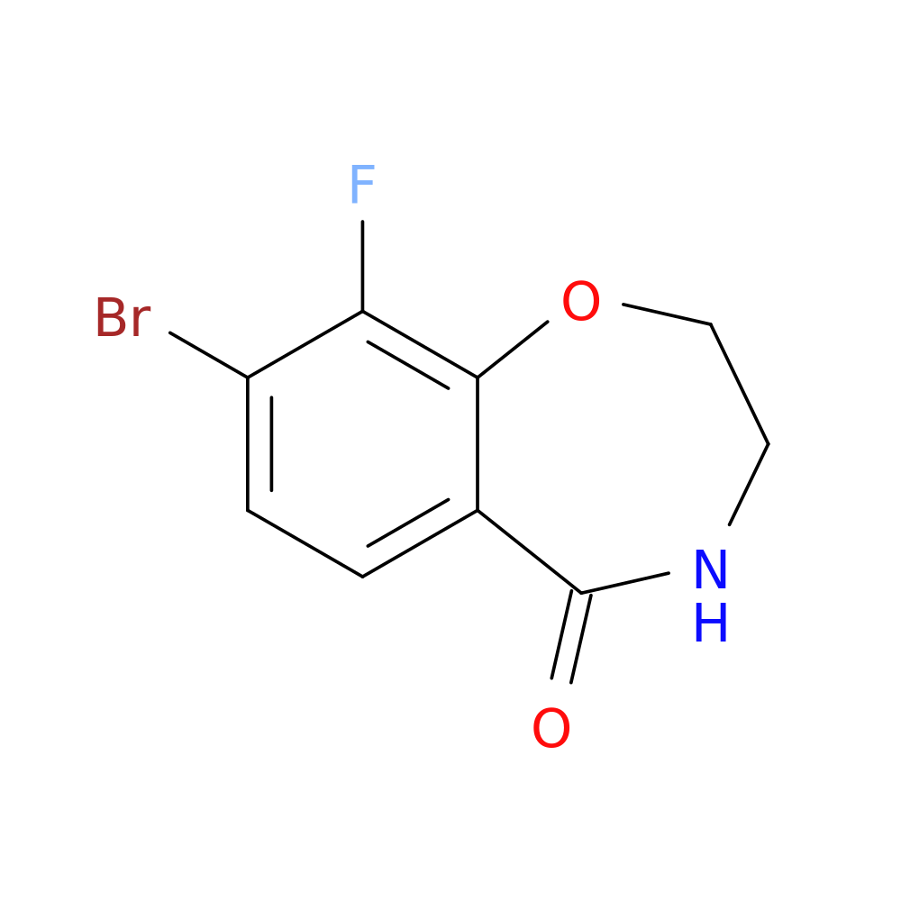 8-bromo-9-fluoro-2,3,4,5-tetrahydro-1,4-benzoxazepin-5-one