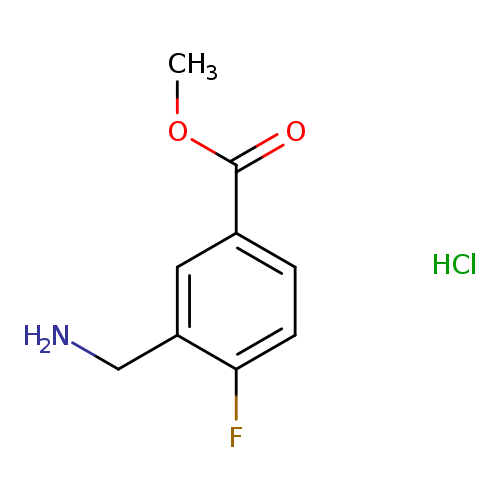 methyl 3-(aminomethyl)-4-fluorobenzoate hydrochloride