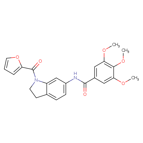 N-[1-(furan-2-carbonyl)-2,3-dihydro-1H-indol-6-yl]-3,4,5-trimethoxybenzamide