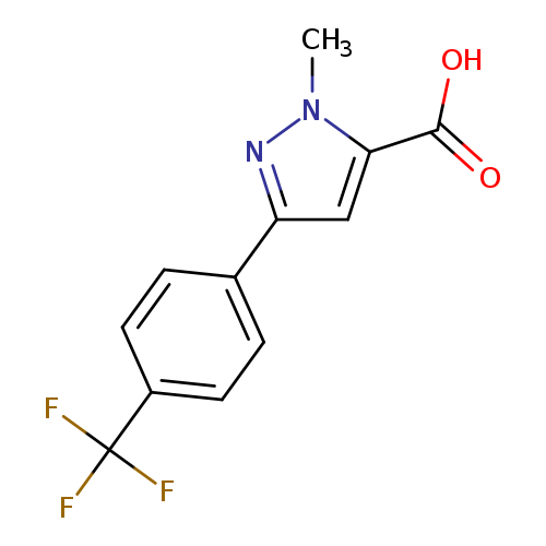 1-methyl-3-[4-(trifluoromethyl)phenyl]-1H-pyrazole-5-carboxylic acid
