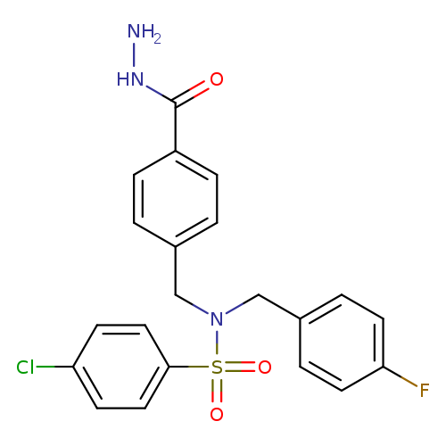 4-chloro-N-[(4-fluorophenyl)methyl]-N-{[4-(hydrazinecarbonyl)phenyl]methyl}benzene-1-sulfonamide