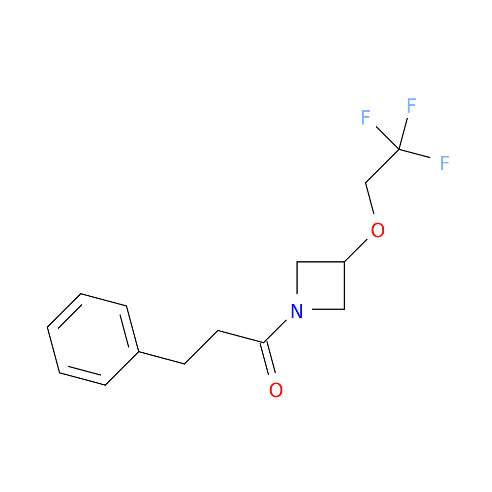 3-phenyl-1-[3-(2,2,2-trifluoroethoxy)azetidin-1-yl]propan-1-one