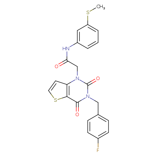 2-{3-[(4-fluorophenyl)methyl]-2,4-dioxo-1H,2H,3H,4H-thieno[3,2-d]pyrimidin-1-yl}-N-[3-(methylsulfanyl)phenyl]acetamide
