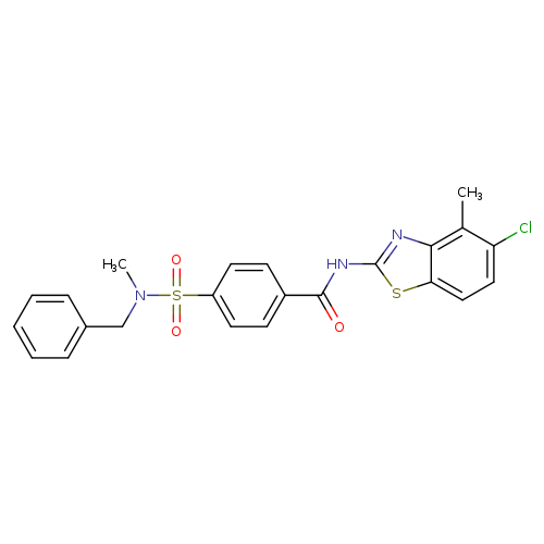 4-[benzyl(methyl)sulfamoyl]-N-(5-chloro-4-methyl-1,3-benzothiazol-2-yl)benzamide