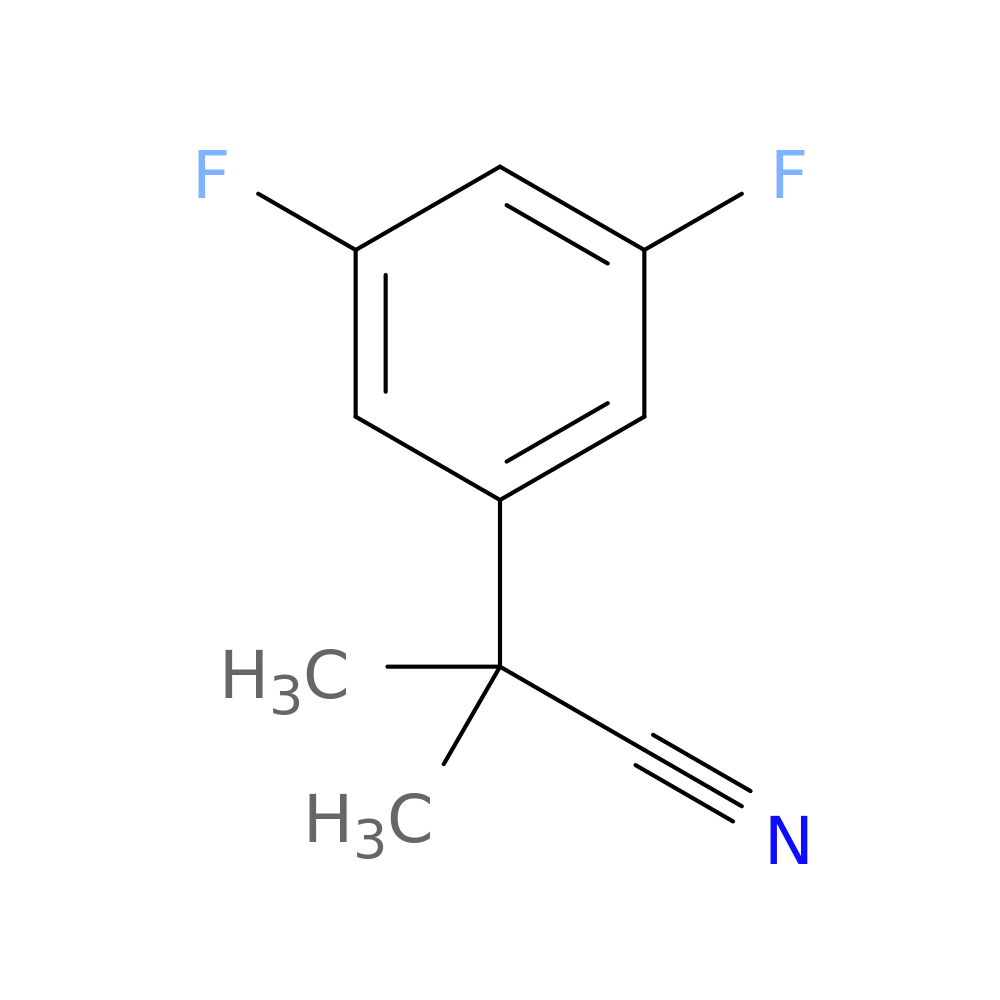 2-(3,5-difluorophenyl)-2-methylpropanenitrile