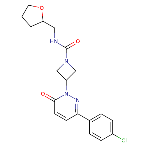 3-[3-(4-chlorophenyl)-6-oxo-1,6-dihydropyridazin-1-yl]-N-[(oxolan-2-yl)methyl]azetidine-1-carboxamide