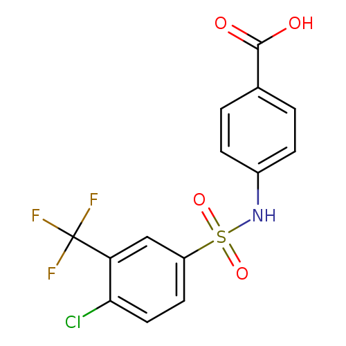 4-(4-Chloro-3-(trifluoromethyl)phenylsulfonamido)benzoic acid