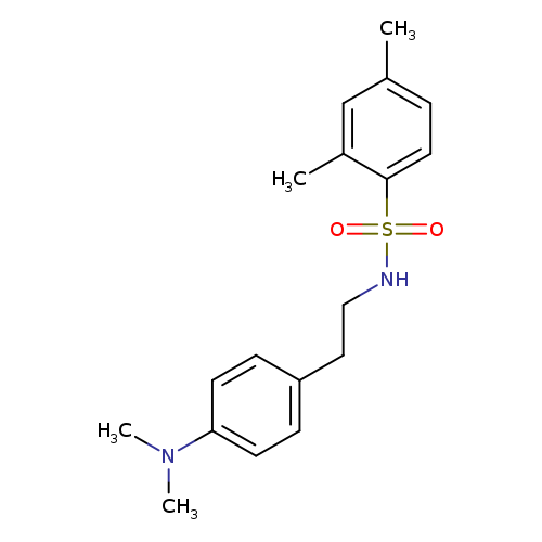 N-{2-[4-(dimethylamino)phenyl]ethyl}-2,4-dimethylbenzene-1-sulfonamide