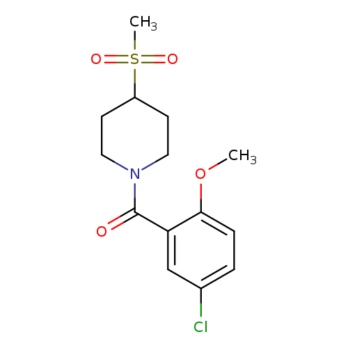 1-(5-chloro-2-methoxybenzoyl)-4-methanesulfonylpiperidine