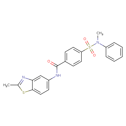 4-[methyl(phenyl)sulfamoyl]-N-(2-methyl-1,3-benzothiazol-5-yl)benzamide