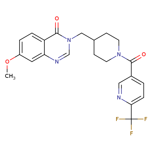 7-methoxy-3-({1-[6-(trifluoromethyl)pyridine-3-carbonyl]piperidin-4-yl}methyl)-3,4-dihydroquinazolin-4-one