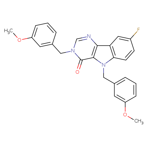 8-fluoro-3,5-bis[(3-methoxyphenyl)methyl]-3H,4H,5H-pyrimido[5,4-b]indol-4-one