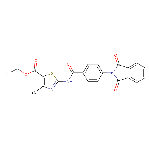 ethyl 2-[4-(1,3-dioxo-2,3-dihydro-1H-isoindol-2-yl)benzamido]-4-methyl-1,3-thiazole-5-carboxylate