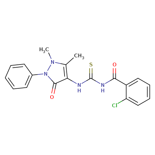 1-(2-chlorobenzoyl)-3-(1,5-dimethyl-3-oxo-2-phenyl-2,3-dihydro-1H-pyrazol-4-yl)thiourea