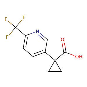 1-[6-(trifluoromethyl)-3-pyridyl]cyclopropanecarboxylic acid