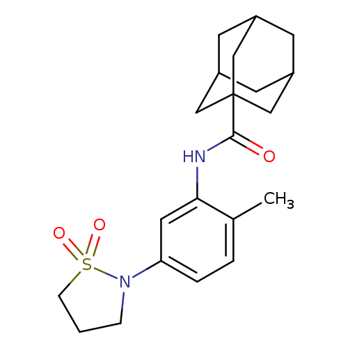 N-[5-(1,1-dioxo-1lambda6,2-thiazolidin-2-yl)-2-methylphenyl]adamantane-1-carboxamide