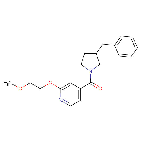 4-(3-benzylpyrrolidine-1-carbonyl)-2-(2-methoxyethoxy)pyridine