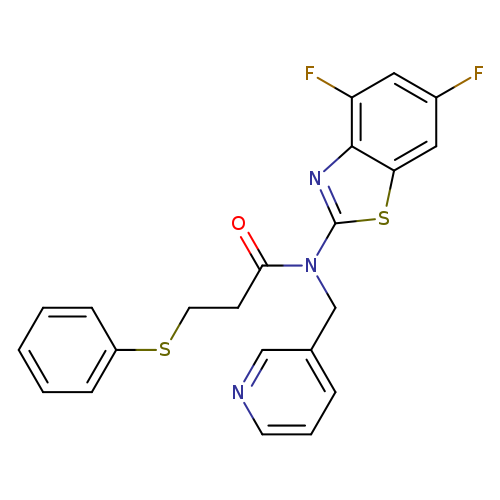N-(4,6-difluoro-1,3-benzothiazol-2-yl)-3-(phenylsulfanyl)-N-[(pyridin-3-yl)methyl]propanamide