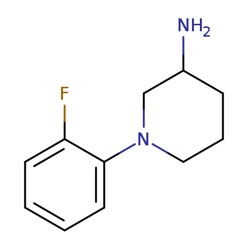 1-(2-fluorophenyl)piperidin-3-amine