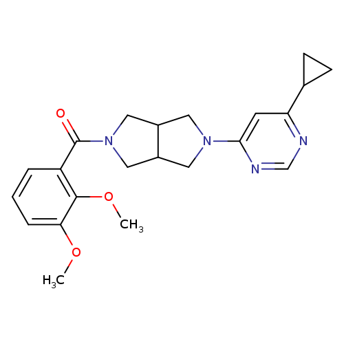 4-cyclopropyl-6-[5-(2,3-dimethoxybenzoyl)-octahydropyrrolo[3,4-c]pyrrol-2-yl]pyrimidine