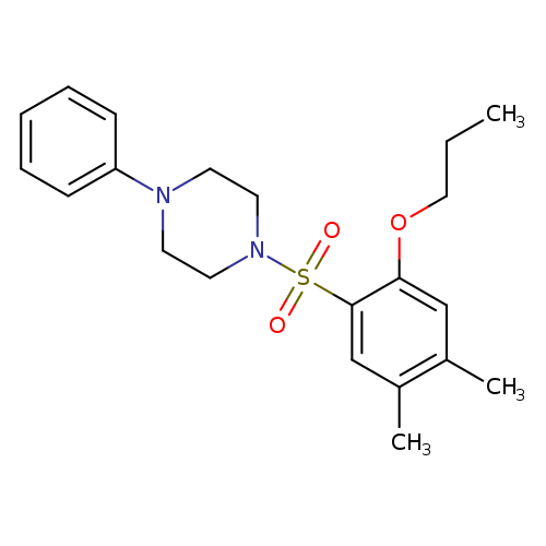1-(4,5-dimethyl-2-propoxybenzenesulfonyl)-4-phenylpiperazine