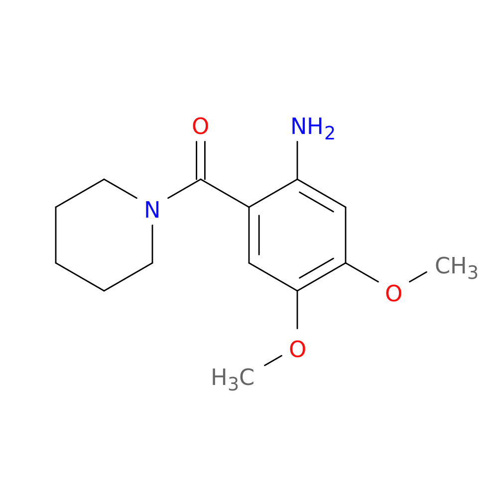 4,5-dimethoxy-2-(piperidine-1-carbonyl)aniline