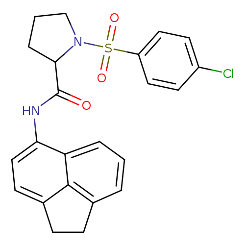 1-(4-chlorobenzenesulfonyl)-N-(1,2-dihydroacenaphthylen-5-yl)pyrrolidine-2-carboxamide