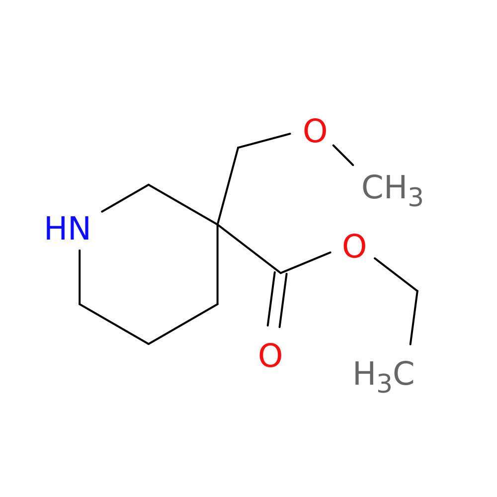 ethyl 3-(methoxymethyl)piperidine-3-carboxylate