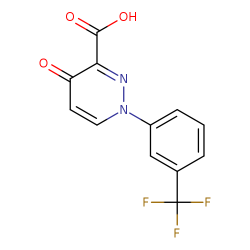 4-oxo-1-[3-(trifluoromethyl)phenyl]-1,4-dihydropyridazine-3-carboxylic acid
