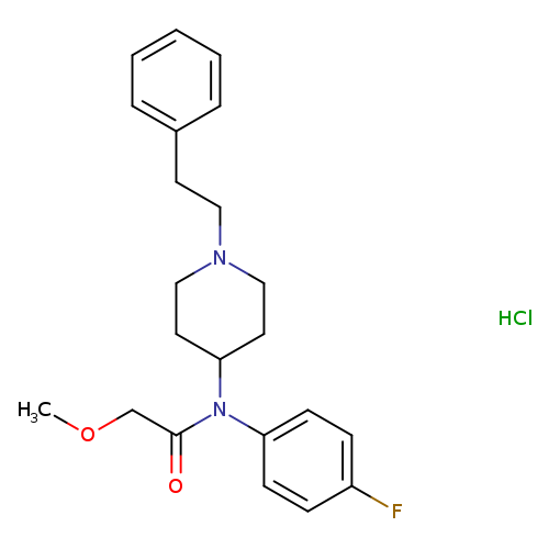 N-(4-fluorophenyl)-2-methoxy-N-(1-phenethylpiperidin-4-yl)acetamide,monohydrochloride