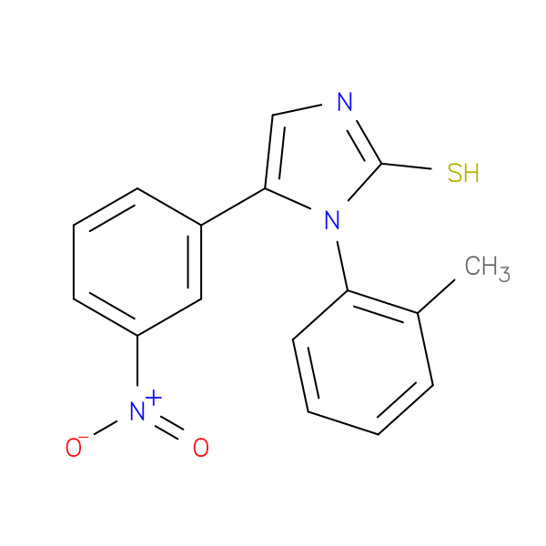 1-(2-Methylphenyl)-5-(3-nitrophenyl)-1H-imidazole-2-thiol