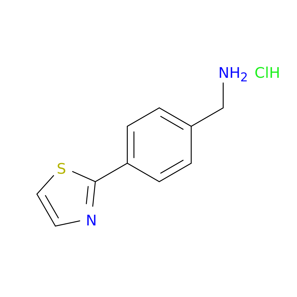 (4-(Thiazol-2-yl)phenyl)methanamine hydrochloride