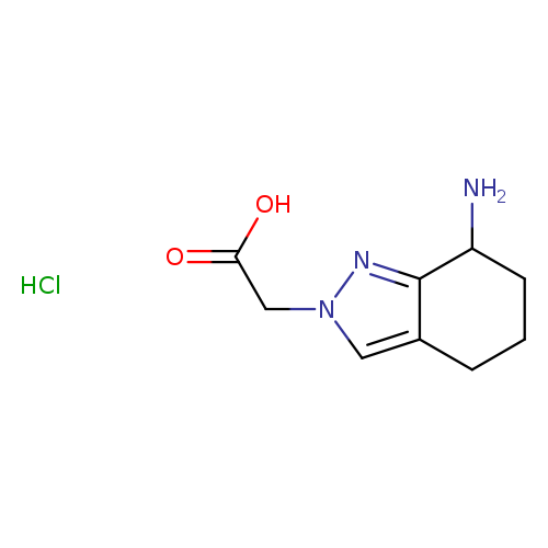 2-(7-amino-4,5,6,7-tetrahydro-2H-indazol-2-yl)acetic acid hydrochloride