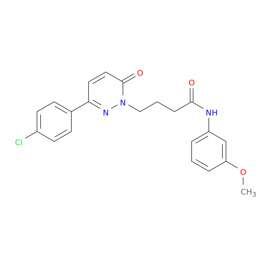 4-[3-(4-chlorophenyl)-6-oxo-1,6-dihydropyridazin-1-yl]-N-(3-methoxyphenyl)butanamide