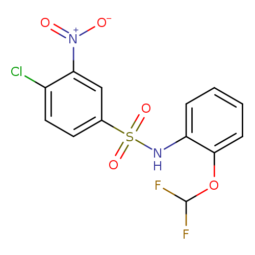 4-chloro-N-[2-(difluoromethoxy)phenyl]-3-nitrobenzene-1-sulfonamide