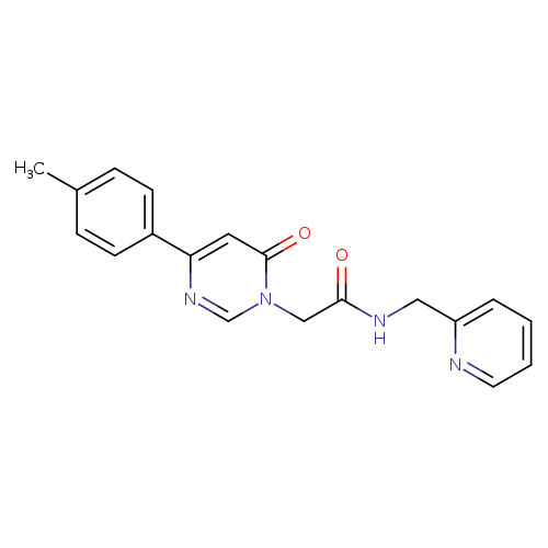 2-[4-(4-methylphenyl)-6-oxo-1,6-dihydropyrimidin-1-yl]-N-[(pyridin-2-yl)methyl]acetamide
