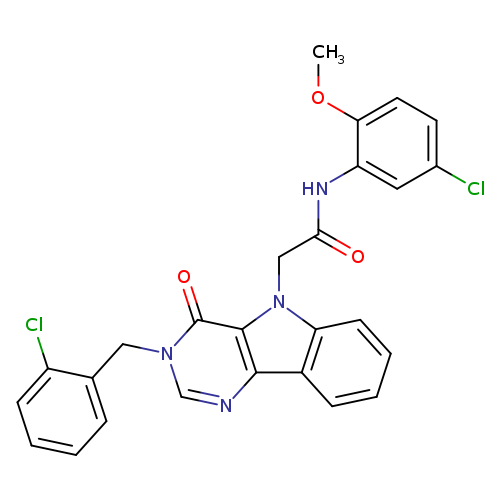 N-(5-chloro-2-methoxyphenyl)-2-{3-[(2-chlorophenyl)methyl]-4-oxo-3H,4H,5H-pyrimido[5,4-b]indol-5-yl}acetamide