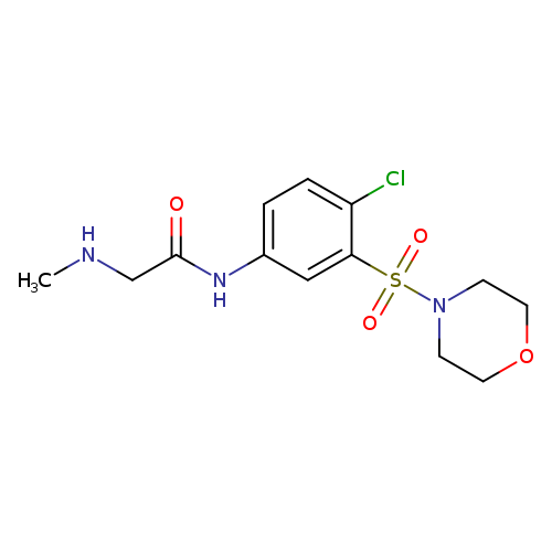 N-[4-chloro-3-(morpholine-4-sulfonyl)phenyl]-2-(methylamino)acetamide